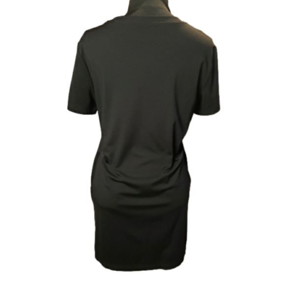 Rottweiler Dog Sequins Crewneck Luxury Dress with Pockets - Picture 4 of 9